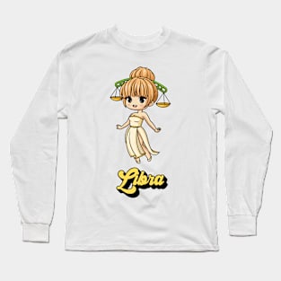 Libra Astrology Zodiac Signs Long Sleeve T-Shirt